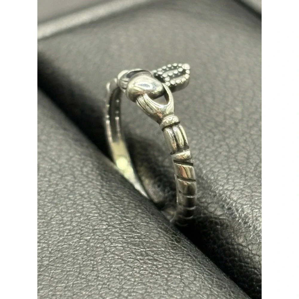 New Condition Sterling Silver Claddagh Toe Ring 925 G13